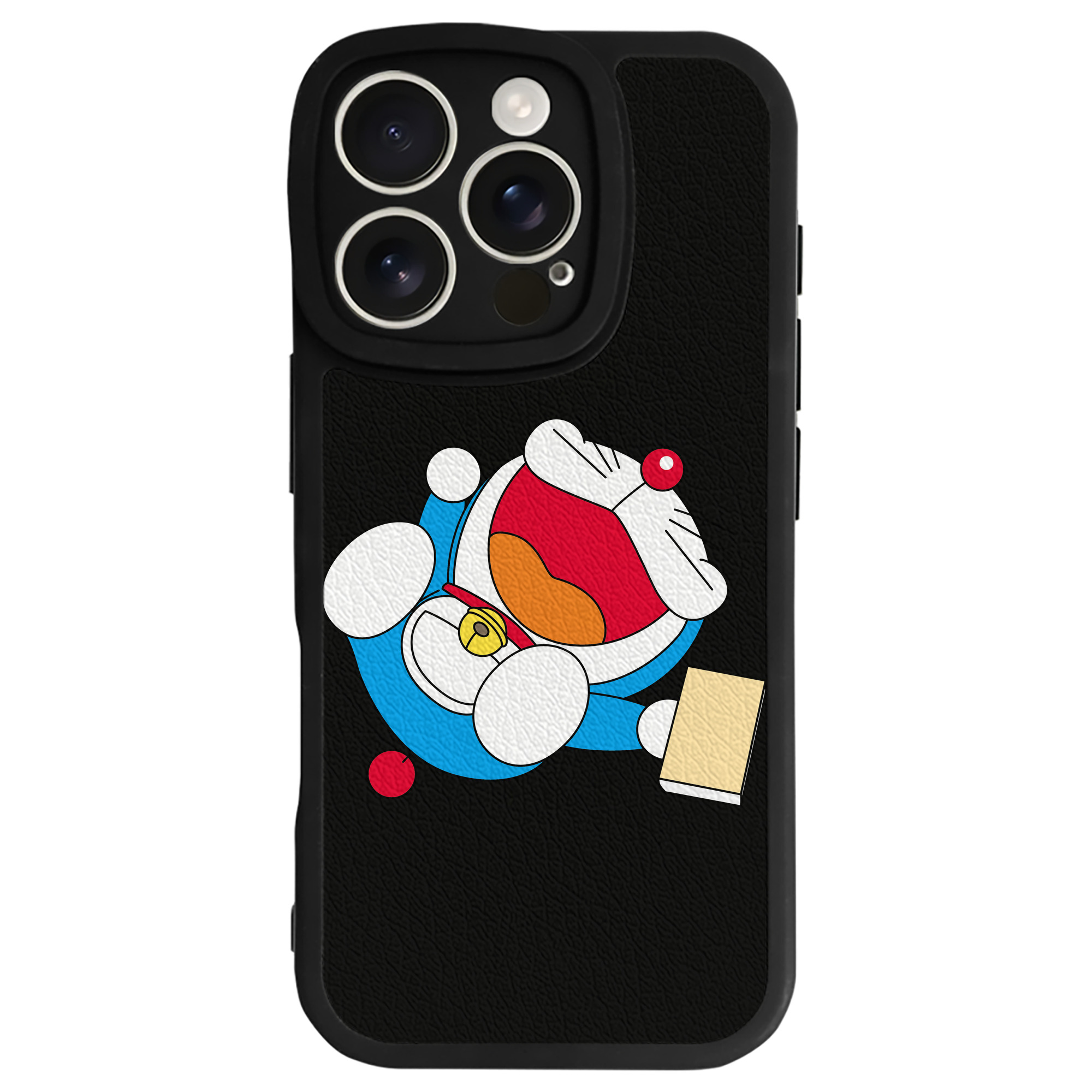 （画像用） ドラえもん Doraemon 【iPhone 16シリーズ対応】シリコンスマホケース（レザー調） 材質：シリコン